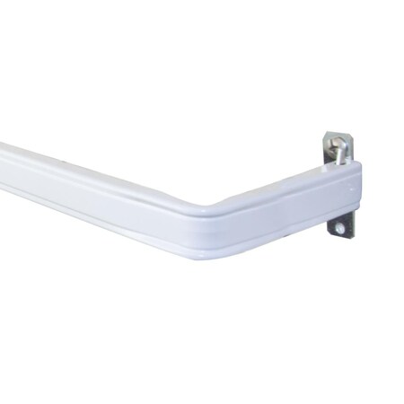Kd 3 in. Clearance Single Lockseam Curtain Rod, Extends Upto 48 to 84 in. KD3167754